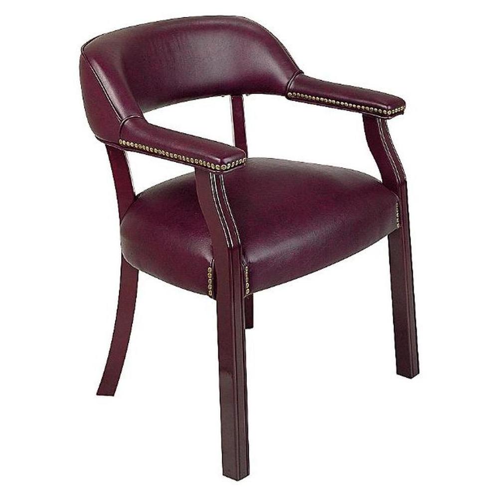 Fauteuil visiteur rembourré traditionnel
