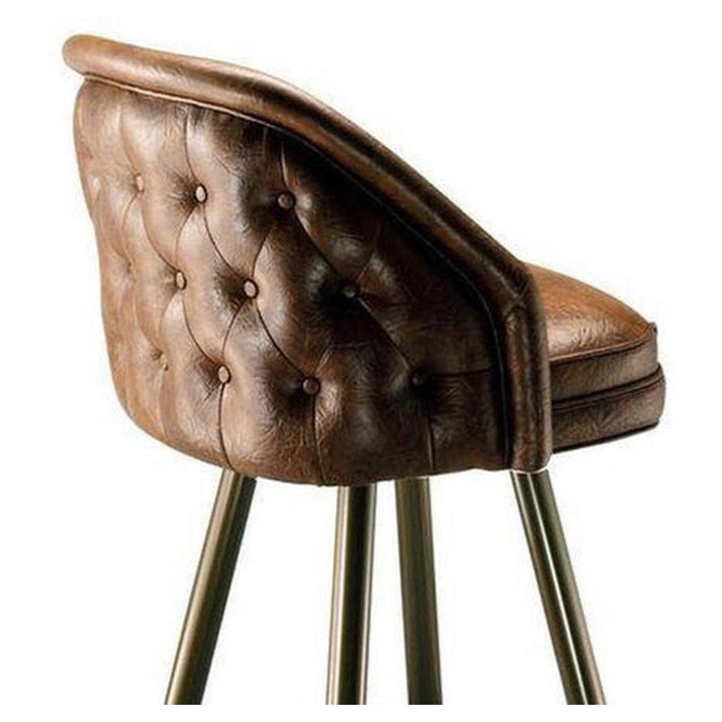 Tufted KING chaise with metal legs