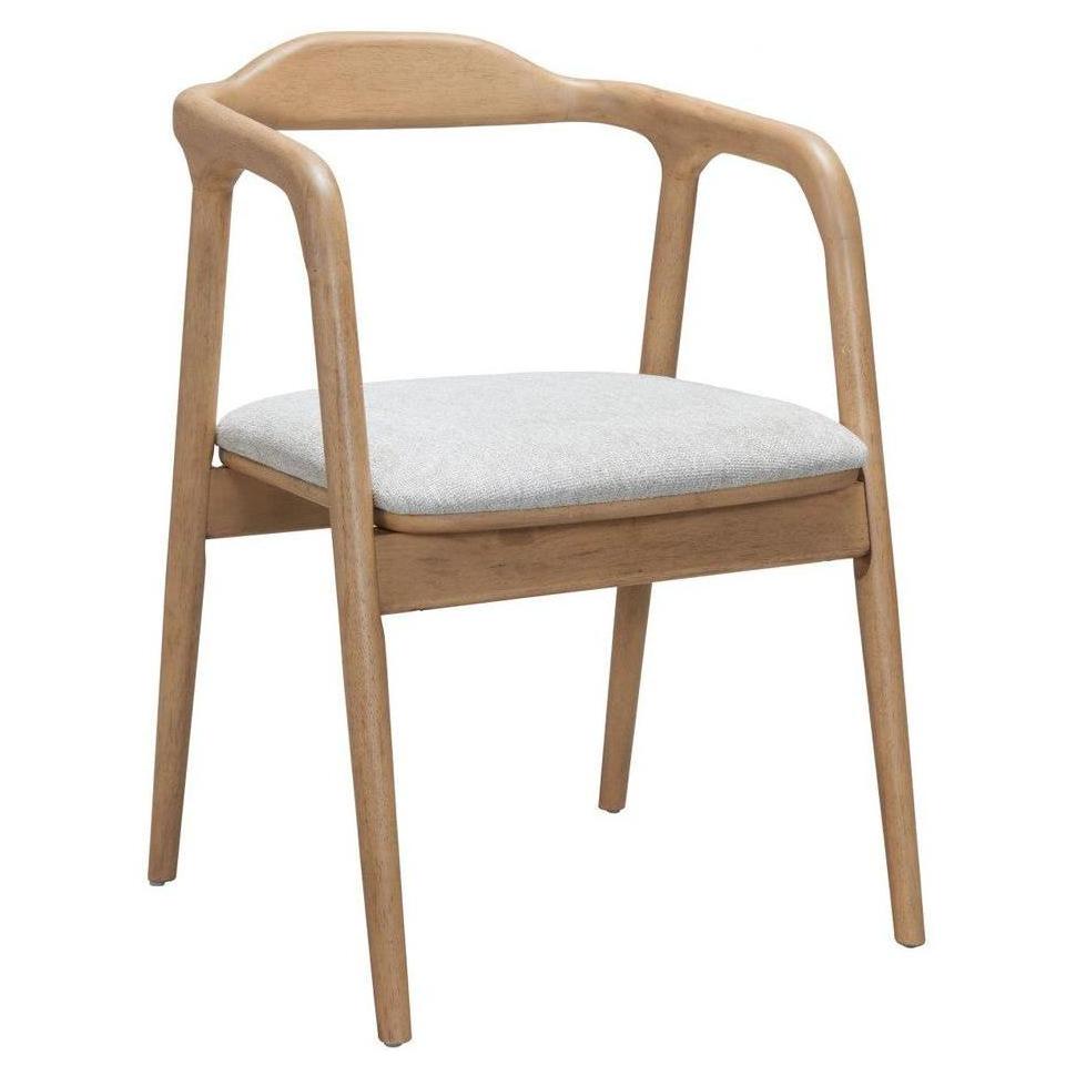 Sillón de madera tapizado CALUM