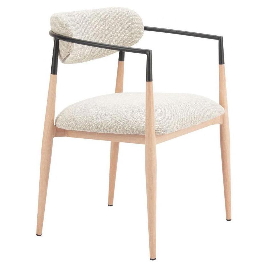 Fauteuil de salle à manger métal rembourré MARQUIX