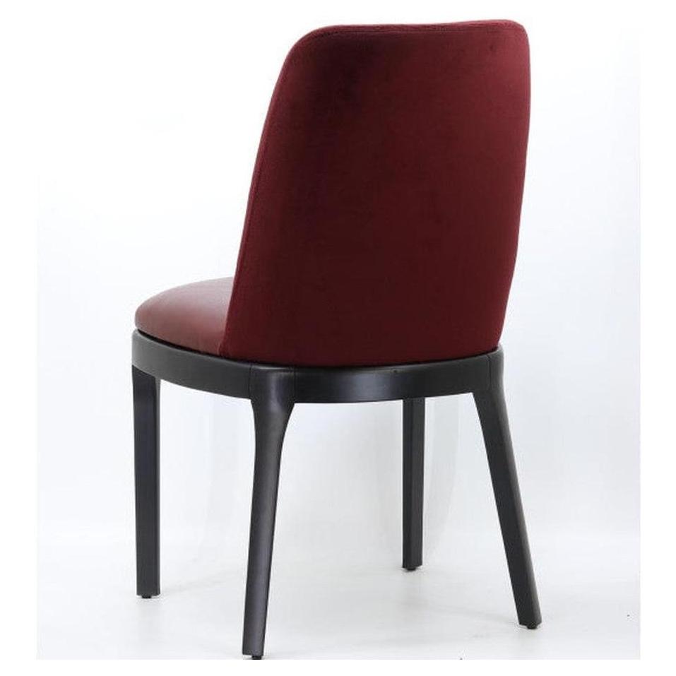 Chaise de salle à manger bois rembourrée LUCITA