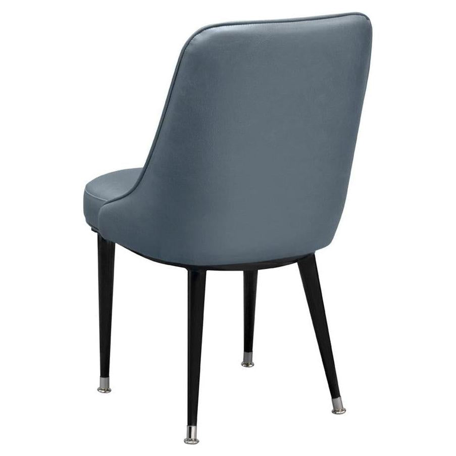 Chaise club de salle à manger rembourrée professionnelle à canaux