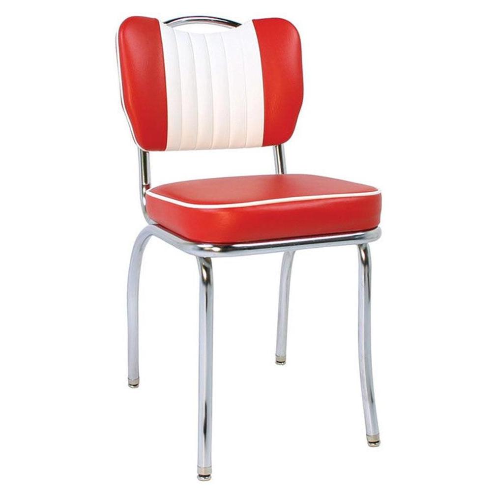 Chaise rembourrée rétro HILLS style école