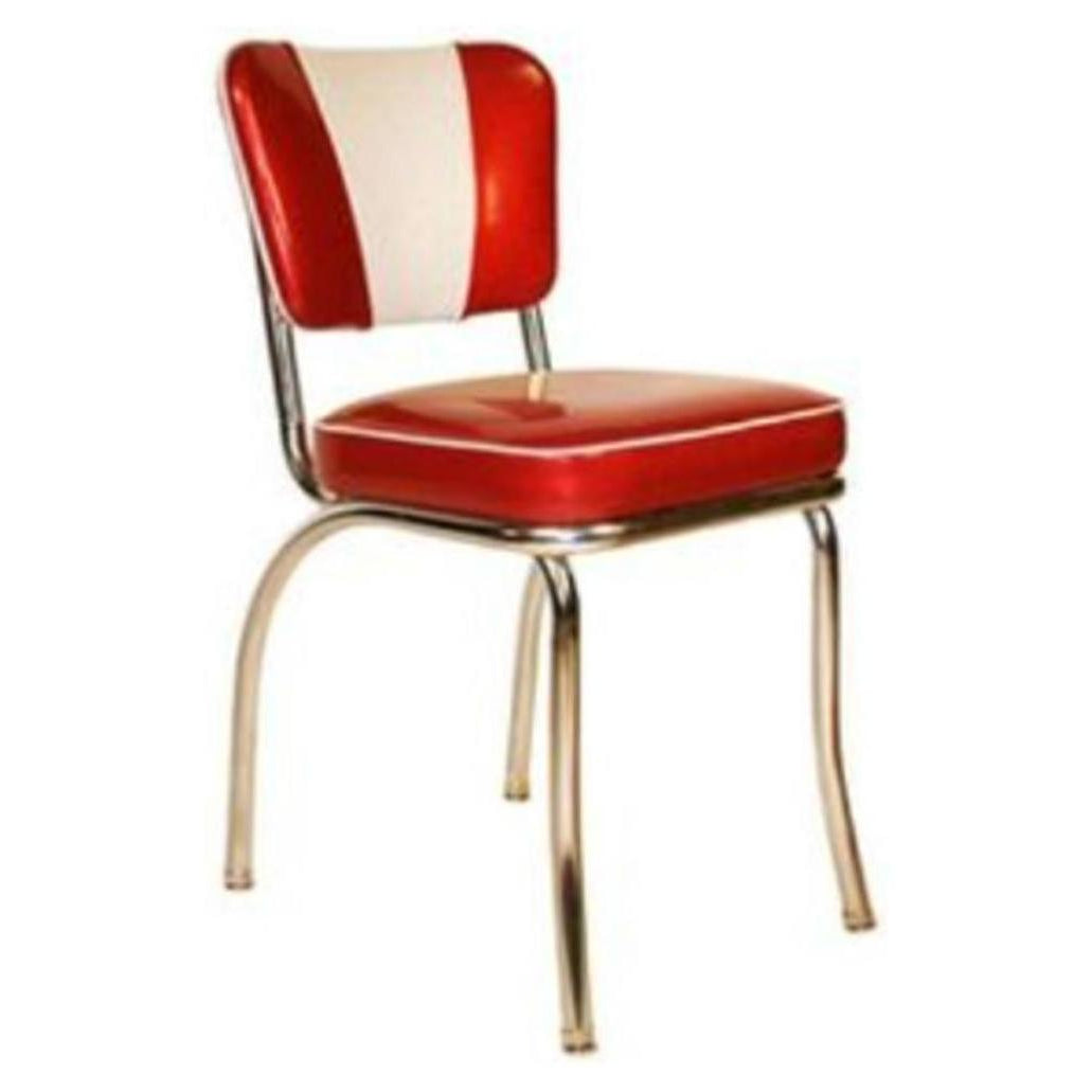 Chaise rembourrée rétro KELLYX style école