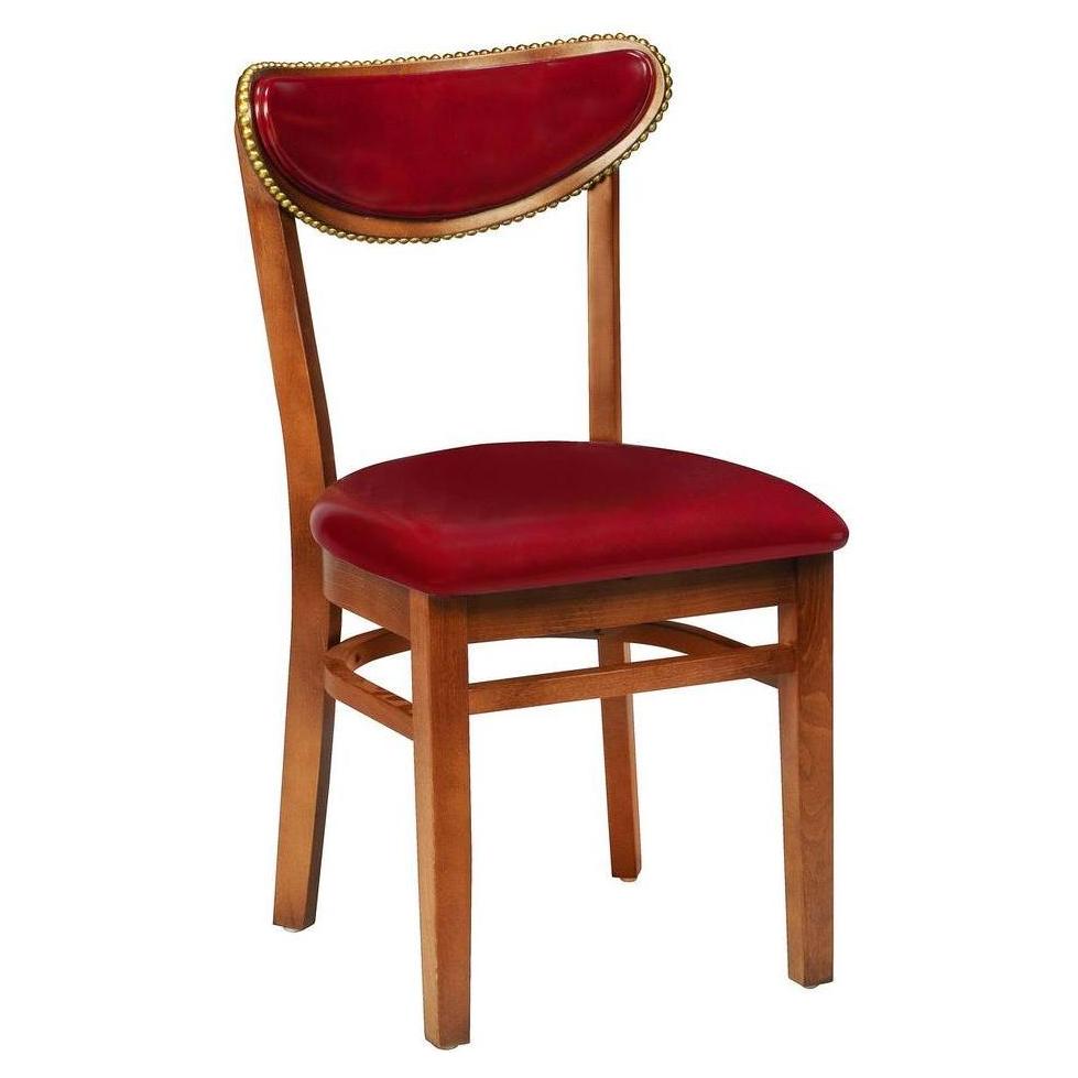 Chaise latérale rembourrée 510USB avec clous décoratifs