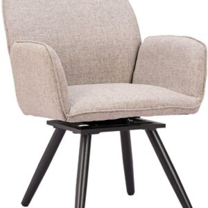 Swivel dining chair MILENA beige
