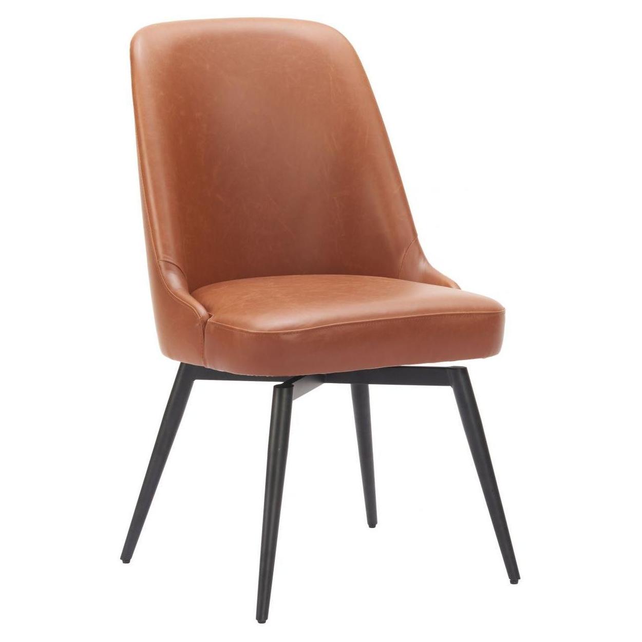 Chaise pivotante rembourrée CAPEL