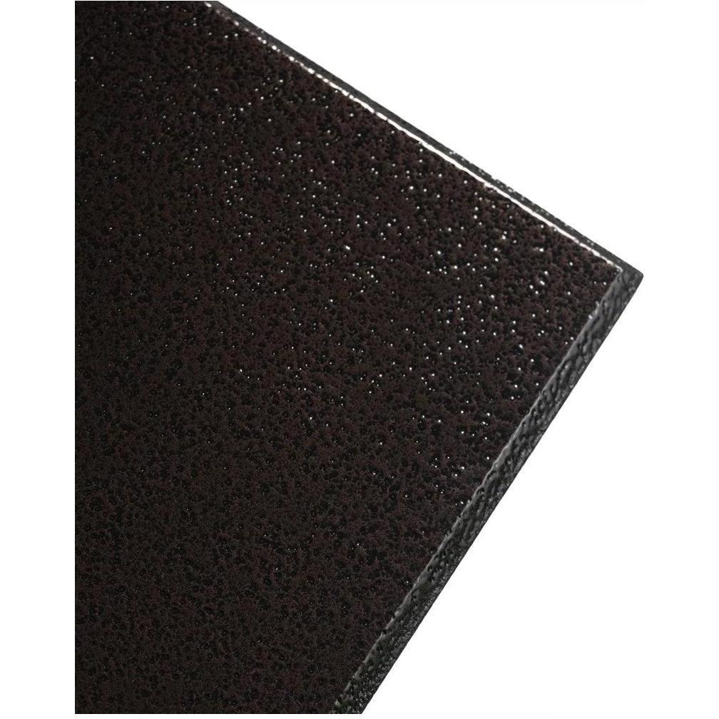 Tabletops in thermolacquered MDF with copper veins pattern