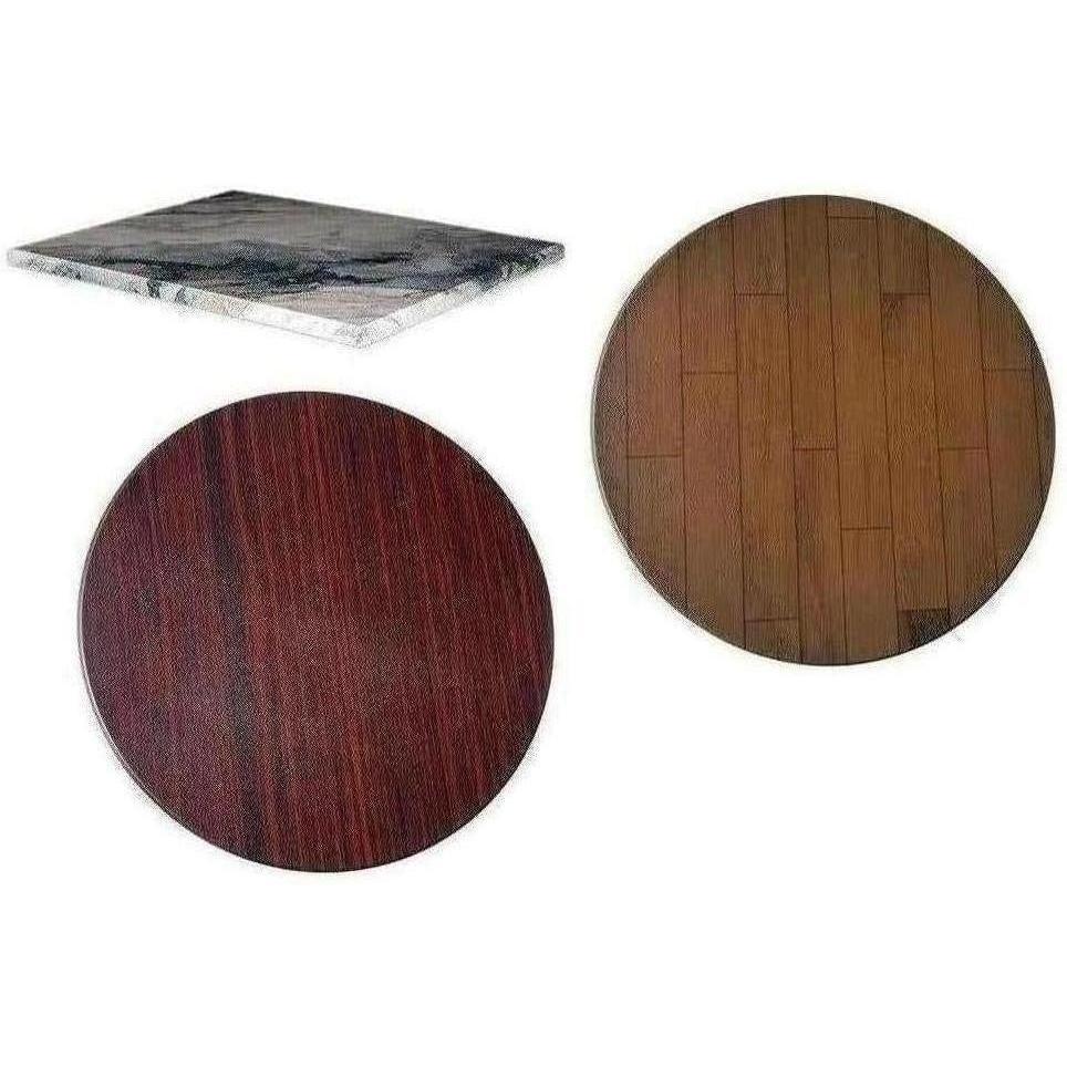 Tabletops in Thermolacquered MDF with Marble Tuxedo Pattern