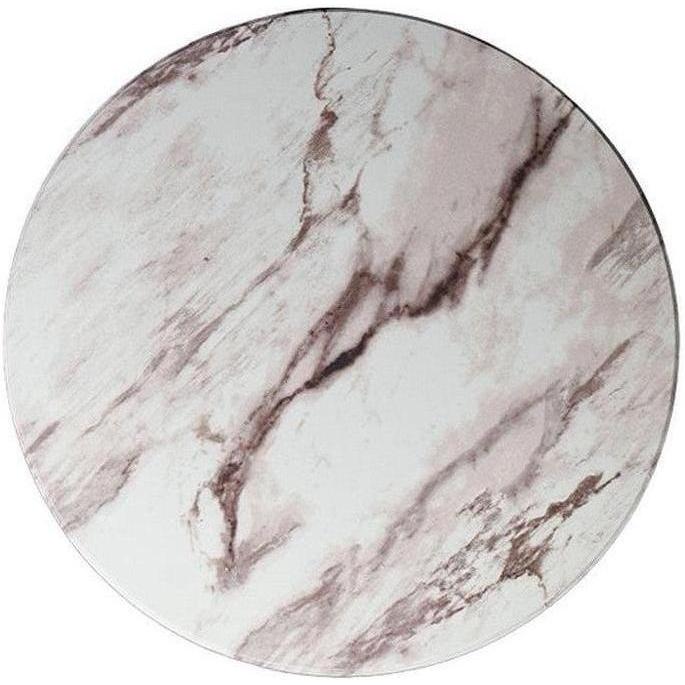 Outdoor table tops in thermolacquered MDF with brown marble pattern