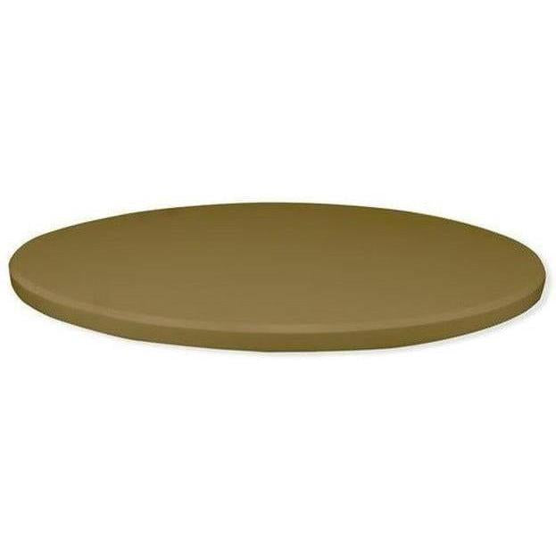 Tabletops in beige solid color thermolacquered MDF for indoor use