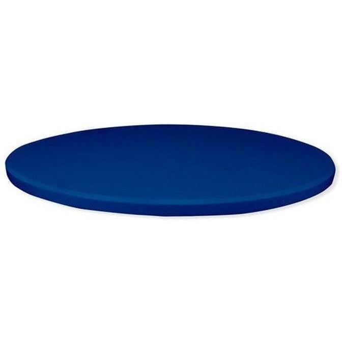 Platos de mesa interiores de MDF termolacado en color azul royal uniforme