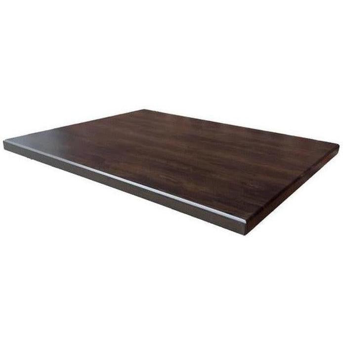 Tabletops for indoor use in thermolacquered MDF with oak pattern