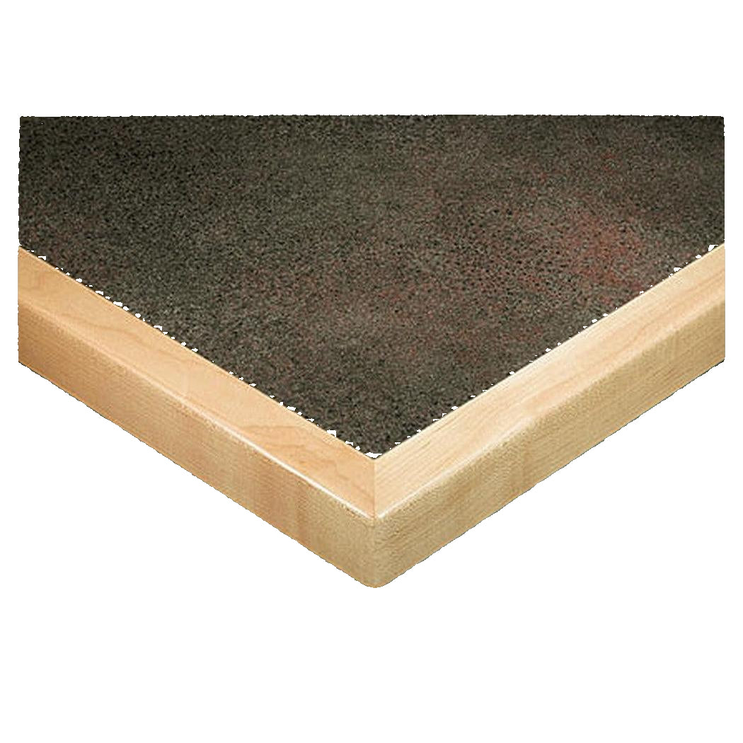 Tablero de mesa laminado incrustado - grosor de 1-3/4" con borde de madera
