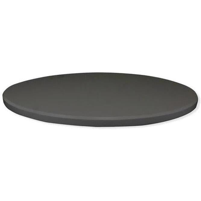 Outdoor table tops in storm grey solid color thermolacquered MDF