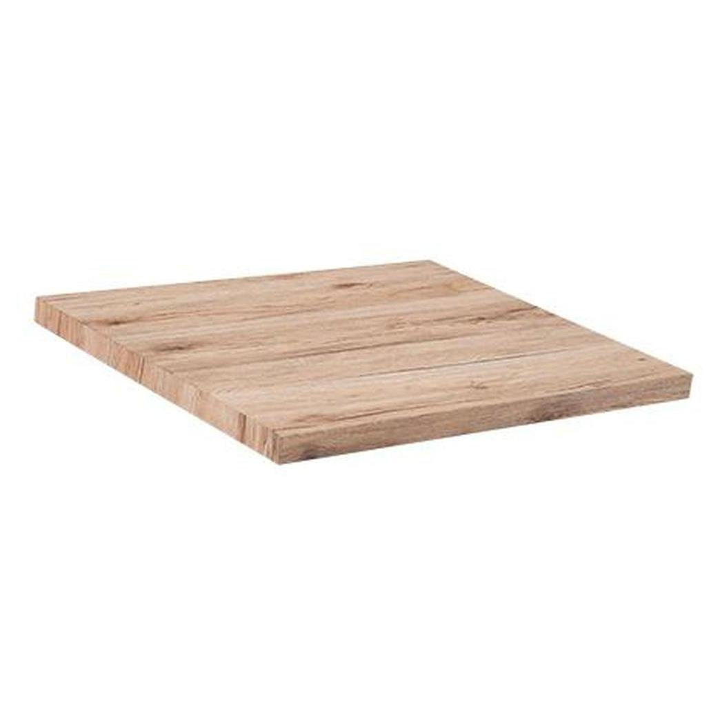 Tabletops for indoor tables in natural wood finish laminated MDF