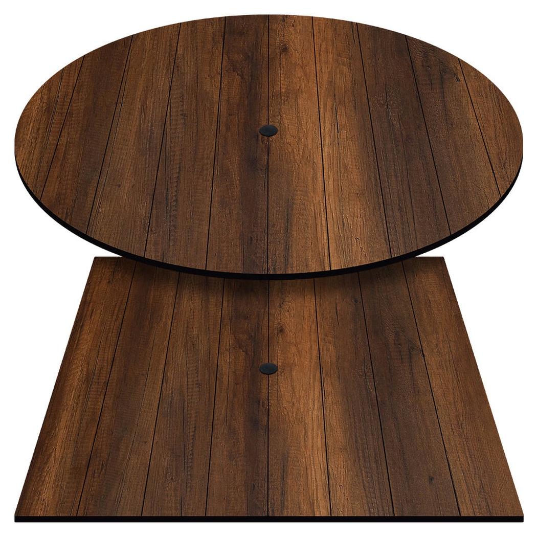 Outdoor table tops COMPCOR with knotty oak finish