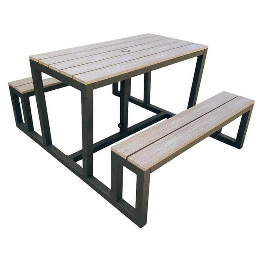 Ensemble table pique-nique extérieure TERRAN 64 x 122 cm