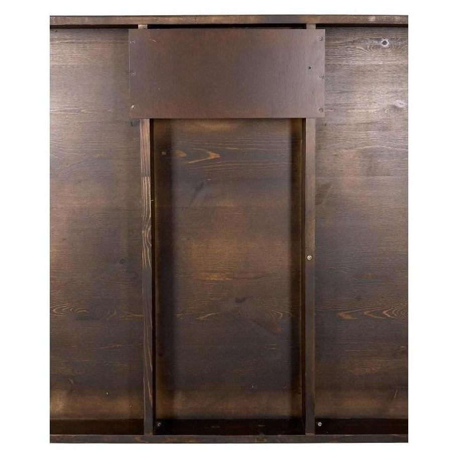 Table fermière rustique en pin massif à pieds droits amovibles