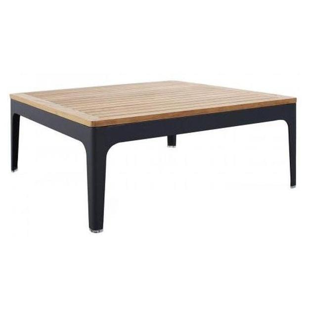 Table basse extérieure ZAHARA BEACH Ø 76 cm en teck naturel