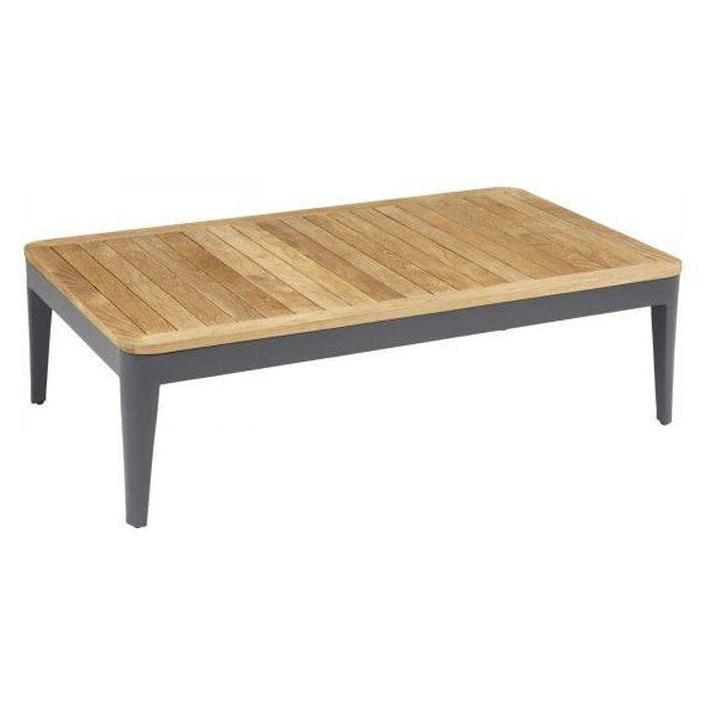Table basse extérieure ZAHARA BEACH 69 x 117 cm en teck naturel