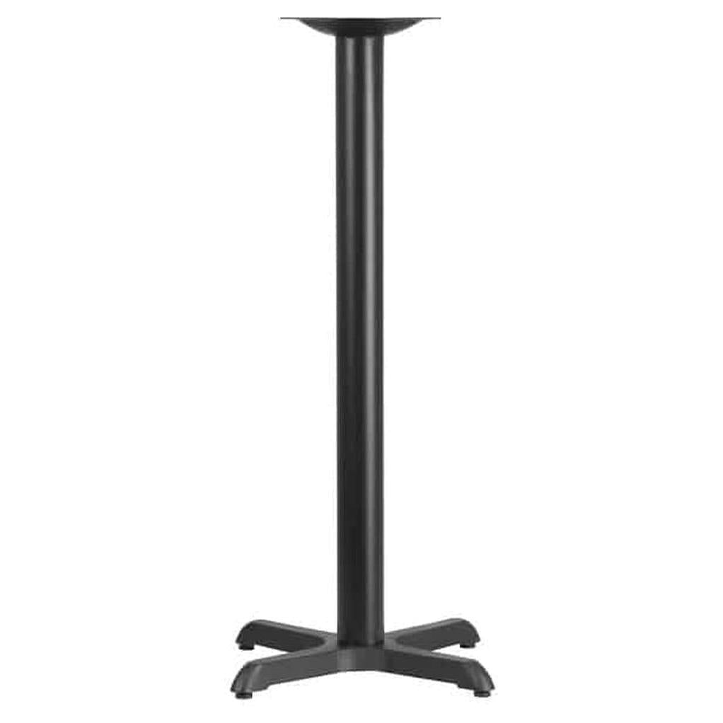 Base de table intérieure standard en fonte noire en forme X