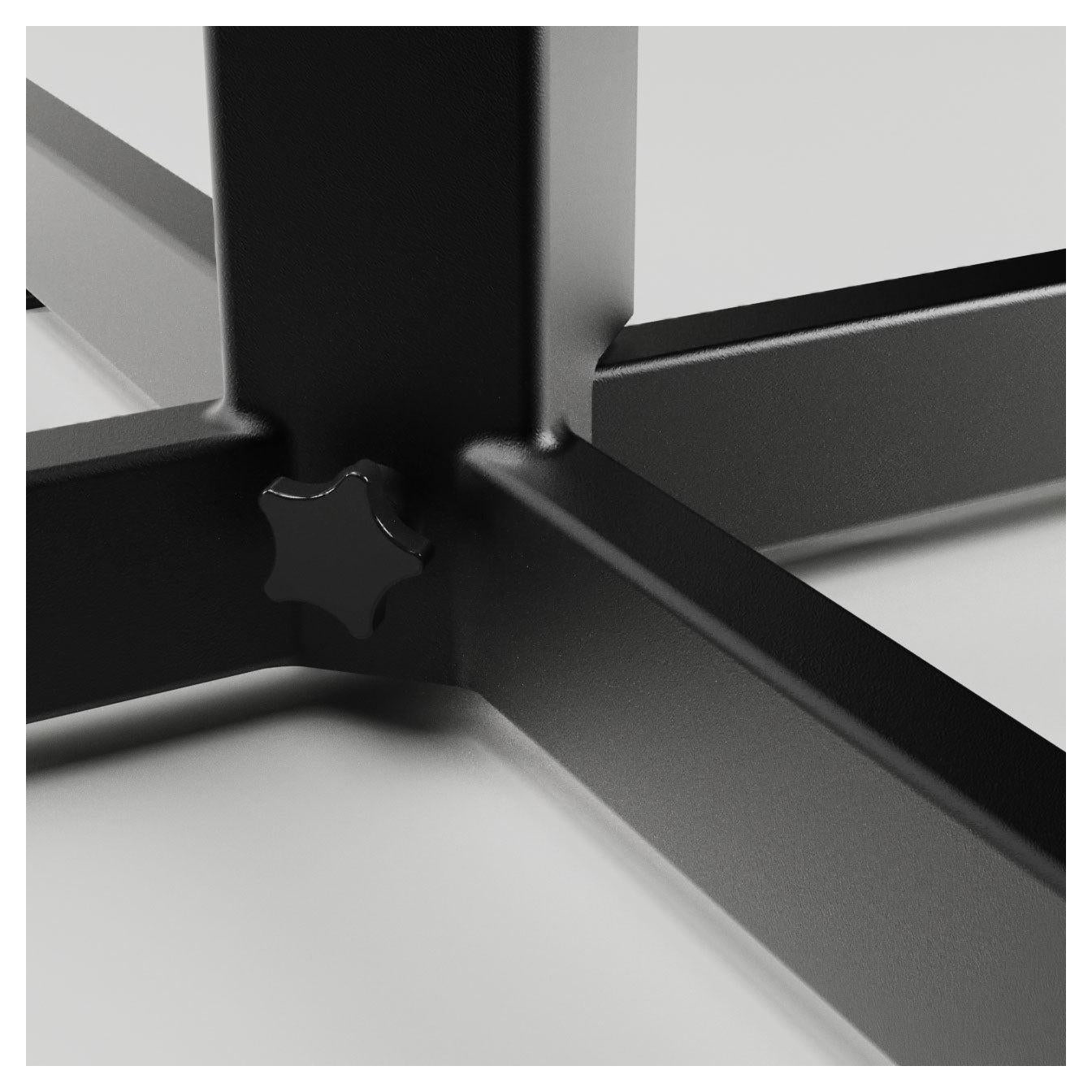 Base de table Rockless auto-stabilisante en X – hauteur bar