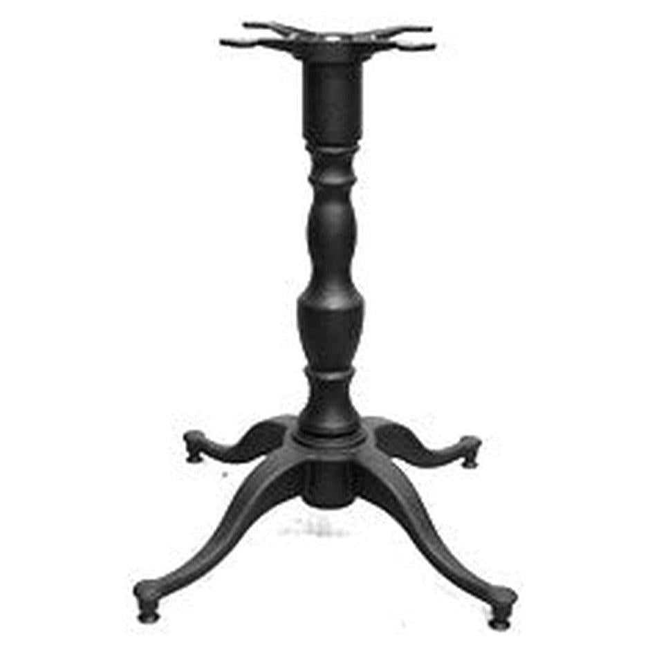 Black ornamental 4-branch table base