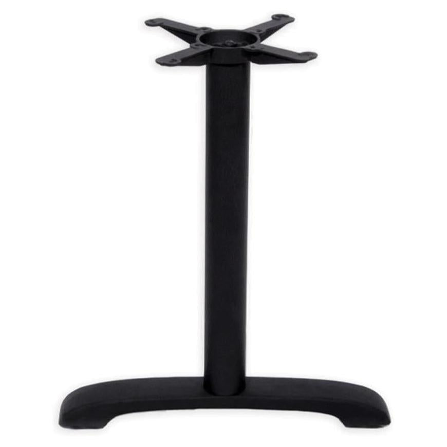 Base de table intérieure en fonte Arc Line finition noire mate texturée