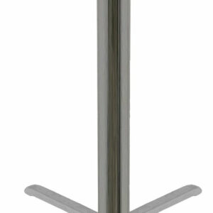 Crossed bases in chromed pressed steel bar height