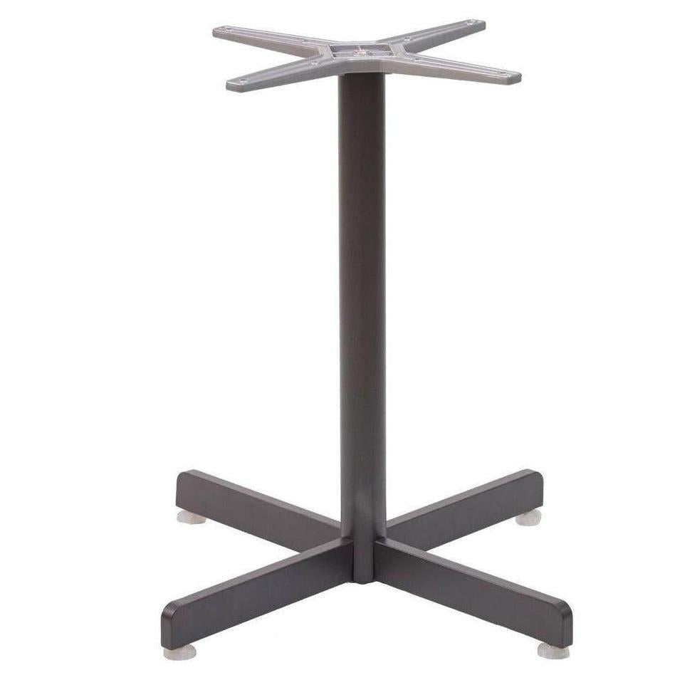 Base de table aluminium finition bronze hauteur repas
