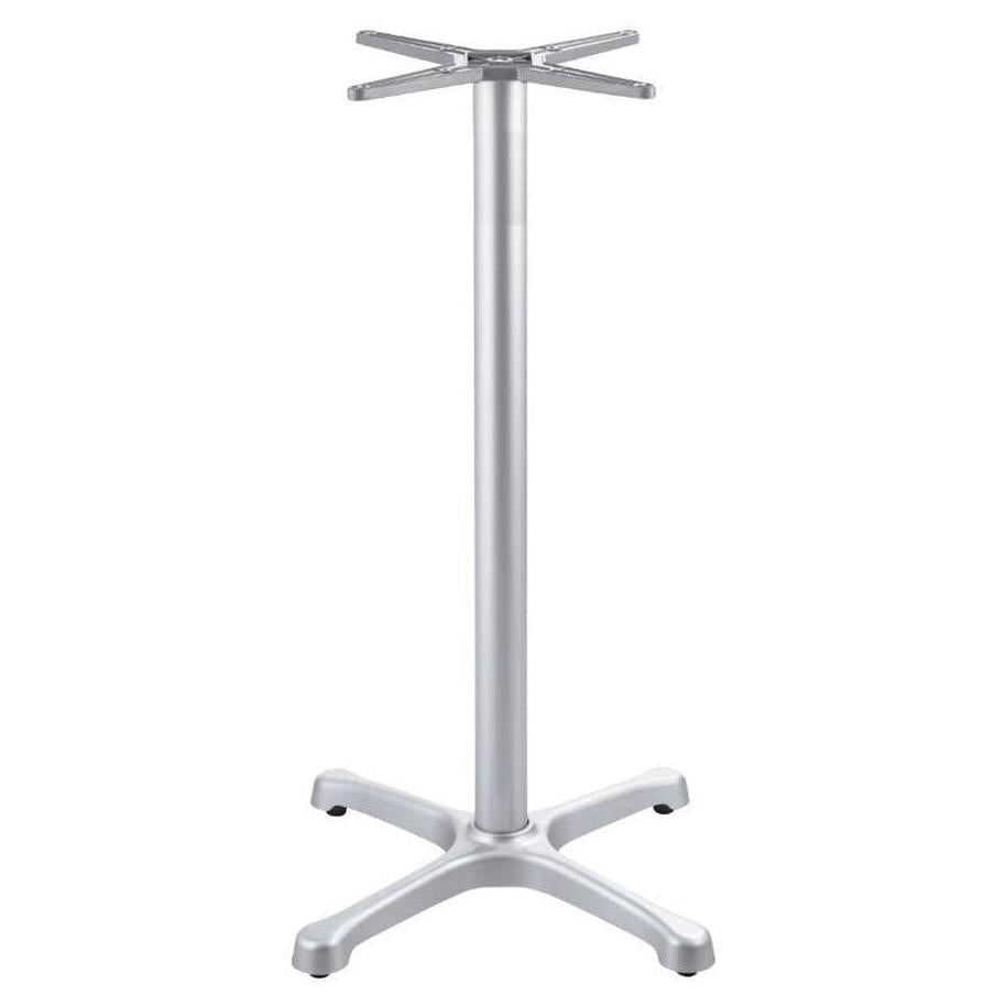 Base de table extérieure AUTO-ADJUST BX26 EP argent hauteur bar en X