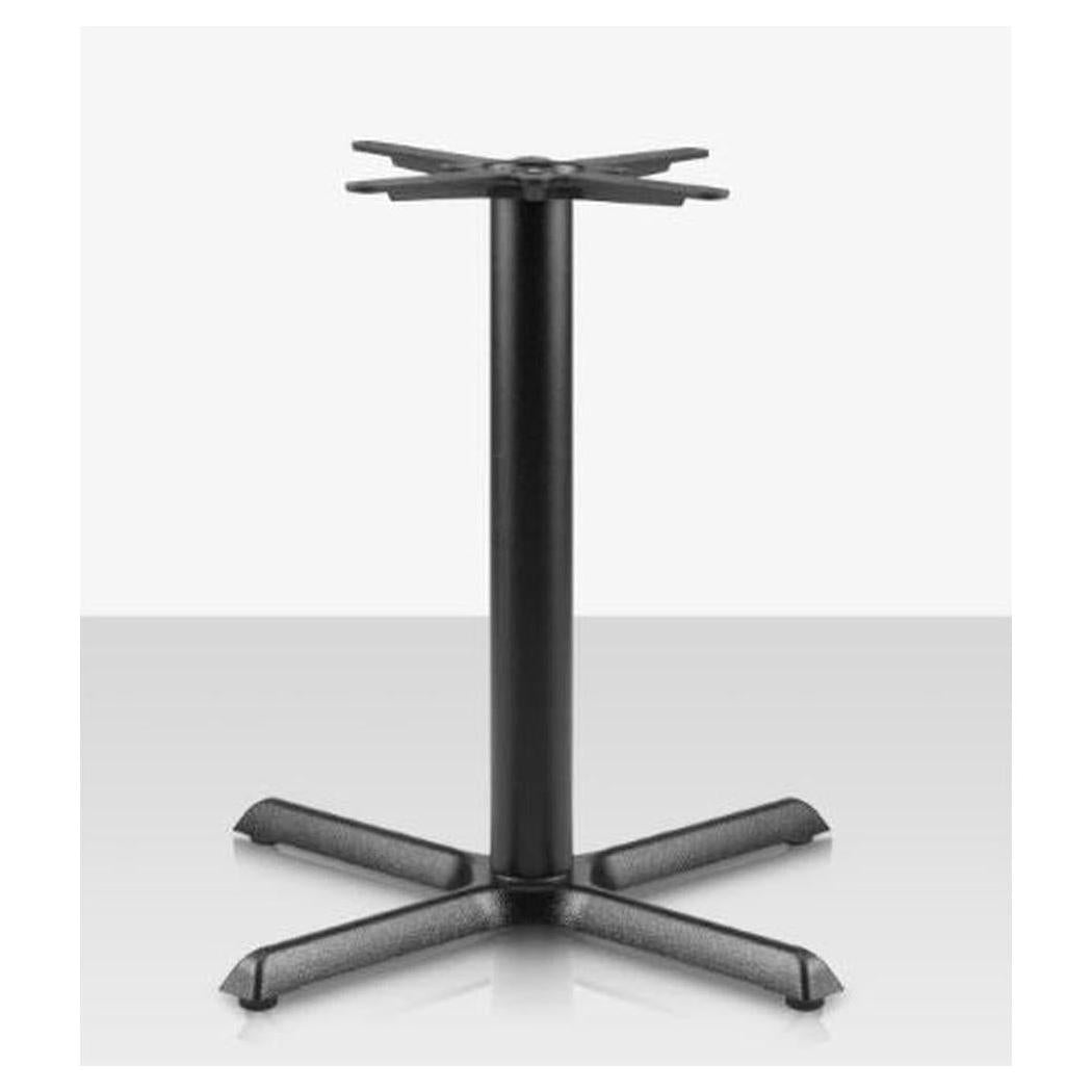 Base de table extérieure Valencia 4 Grande noire en X hauteur repas