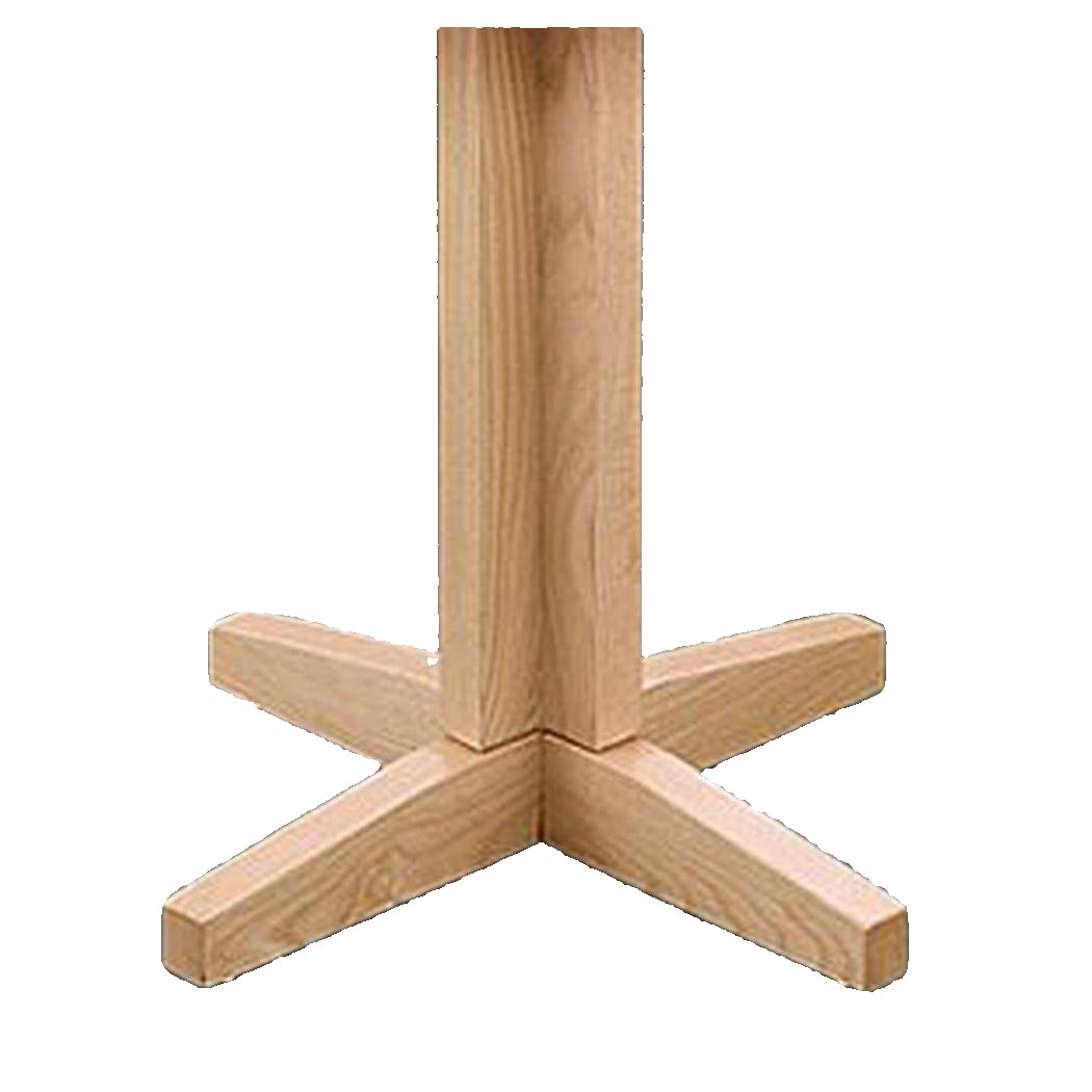 Bases de table en bois massif en croix effilée