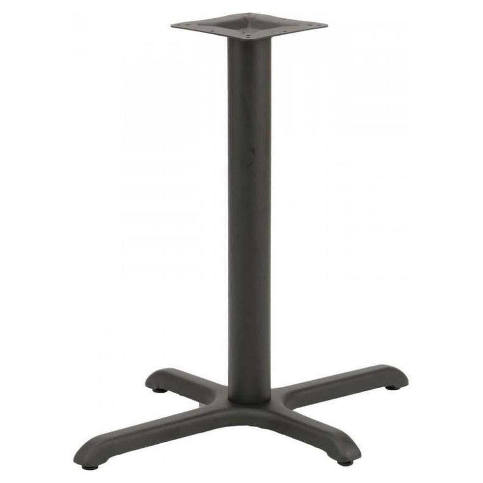 Base de acero estampado de 22 x 30 pulgadas con columna de 3", altura de barra