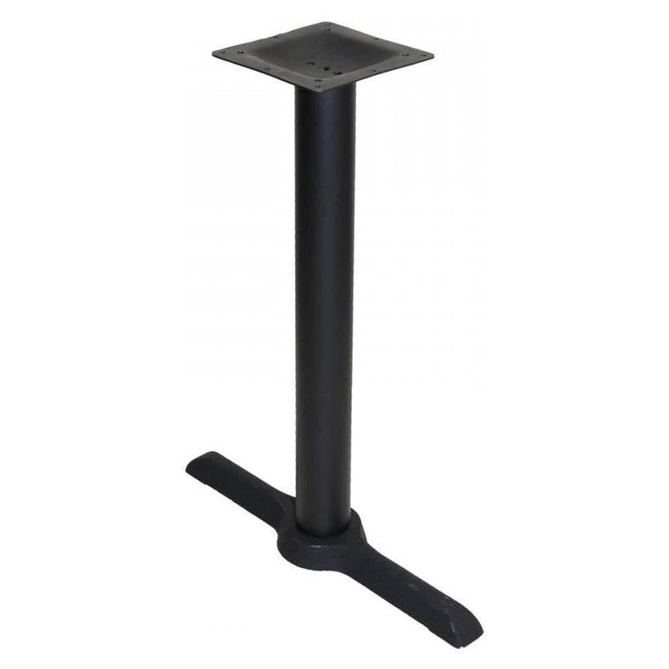 T-shaped cast iron base with 4" column, bar height