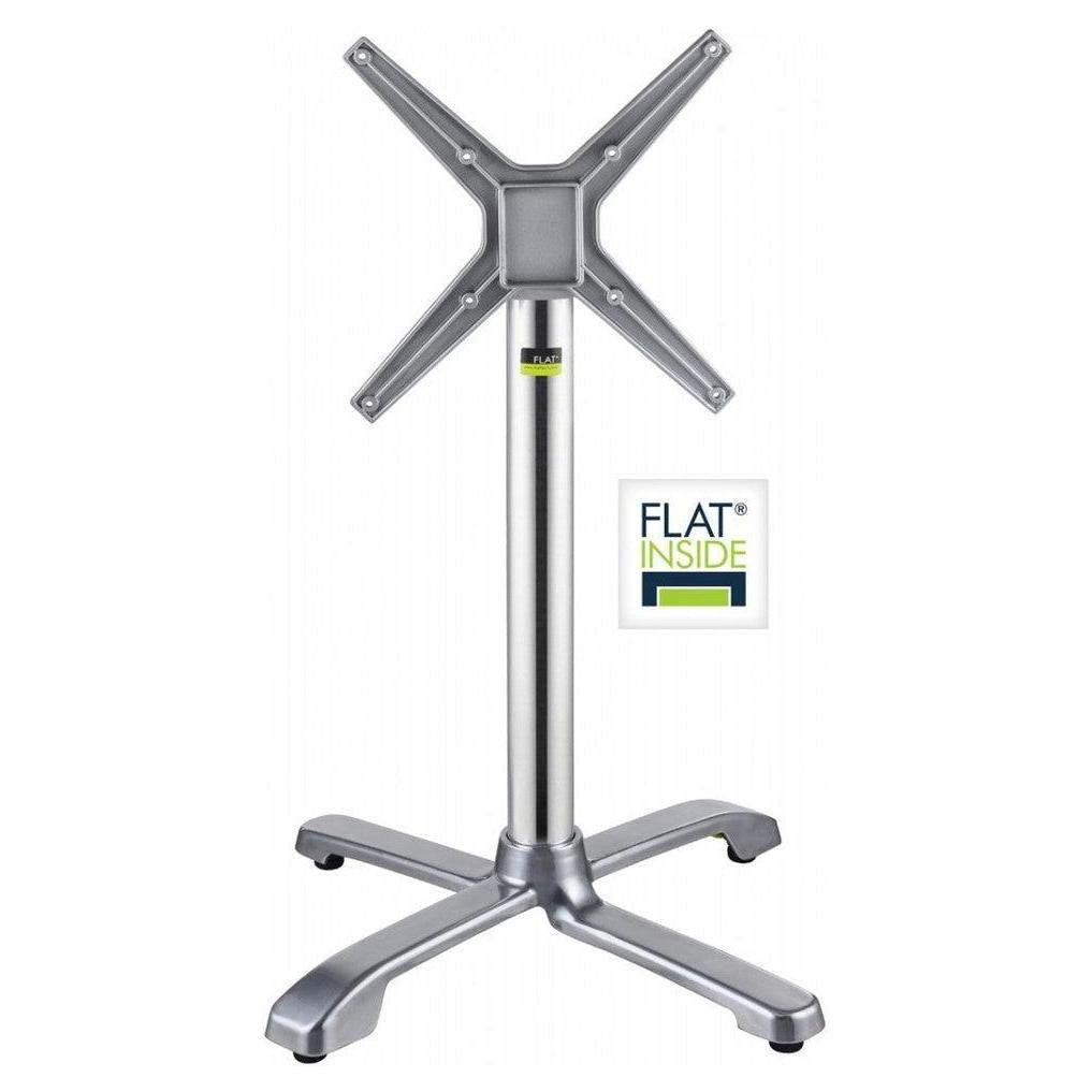 Base de table extérieure AUTO-ADJUST SX26 argent rabattable HD hauteur repas
