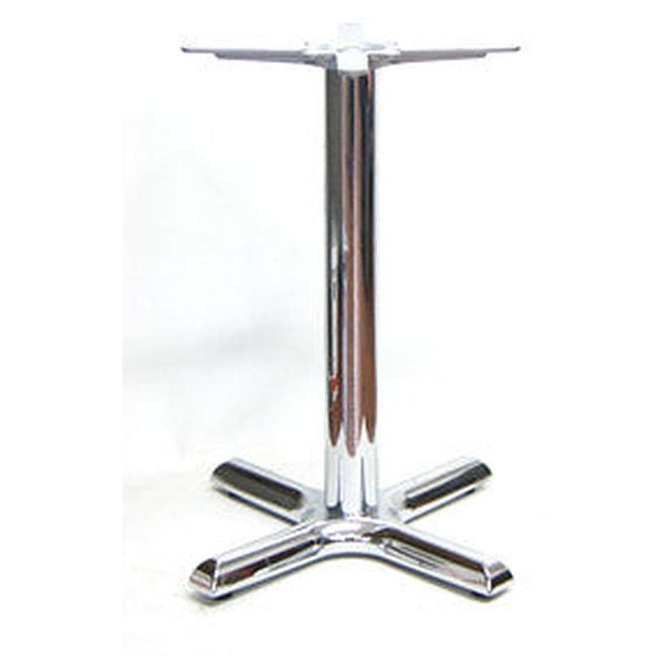 Base de table chromée en X