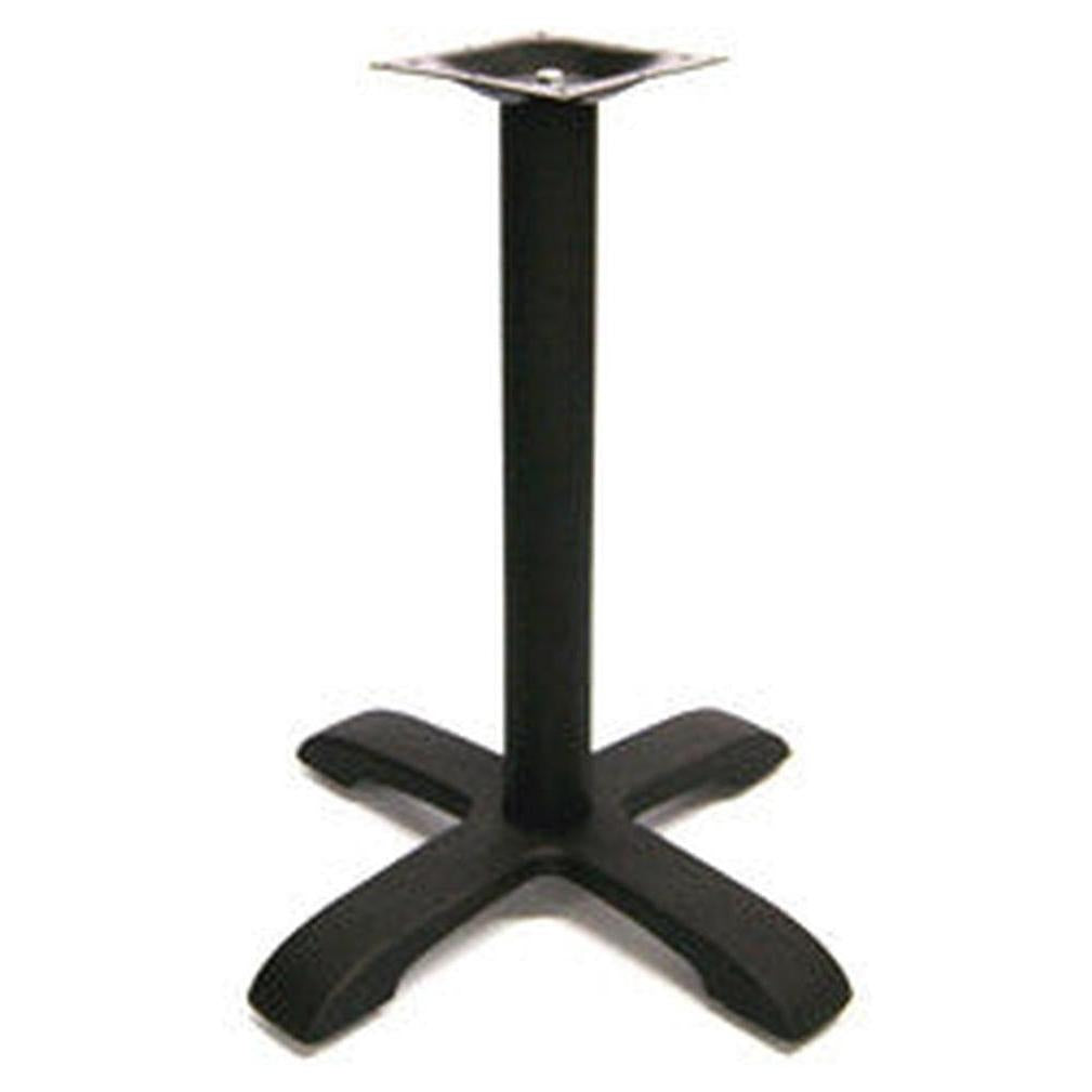 Black modern X-shaped table base with 4 branches