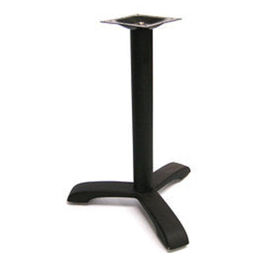 Black modern X-shaped 3-branch table base