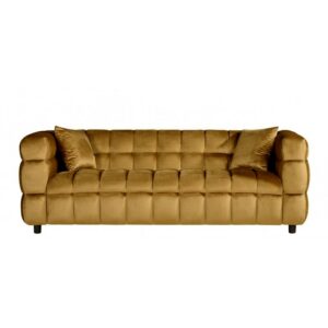 3-seater sofa Arhus in velvet (camel 34)