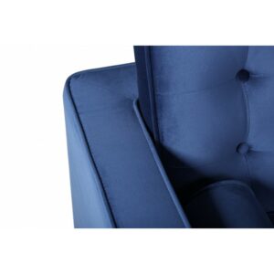 3-seater Koldingsofa velvet sofa (blue)