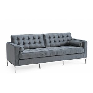 3-seater Koldingsofa Velvet Sofa (Gray)