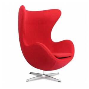 Sillón Egg - Huevo de cachemira (rojo)