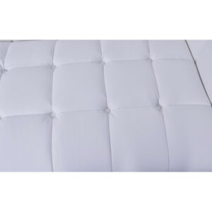 Armchair Fures in faux leather (white)