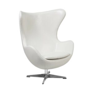 Egg Armchair - Faux Leather (White)