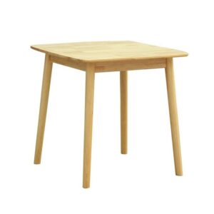 Table Rundetarn en bois naturel 75 x 75 cm