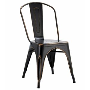 Chaise Bleex EK VINTAGE en acier (noir)
