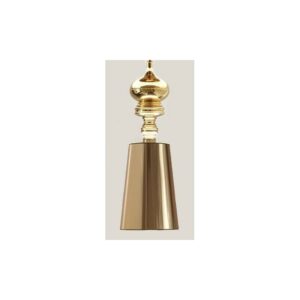 Golden metal Johannez pendant light with golden lampshade