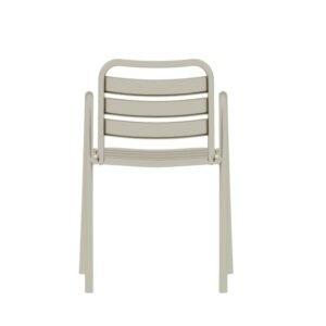 Fauteuil Kernen empilable en polypropylène, finition gris clair